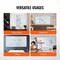 Tempered Glass Magnetic Dry Erase Board with Tray & Frame-less Design